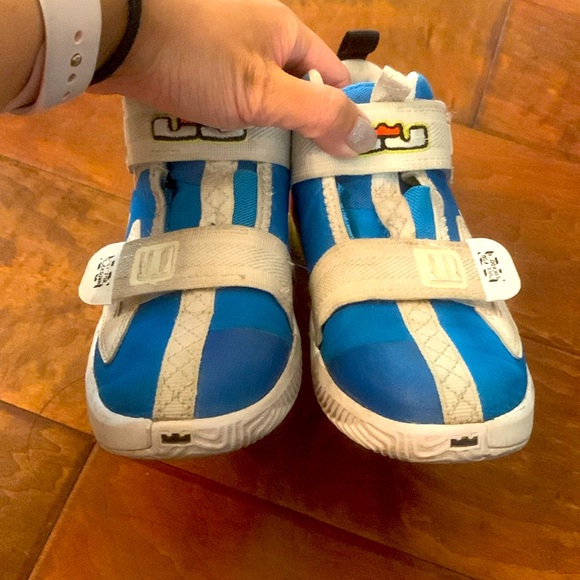 Nike LeBron James Soldier 13 XIII SFG Shoe Blue Crimson Size 12C - Picture 5 of 8